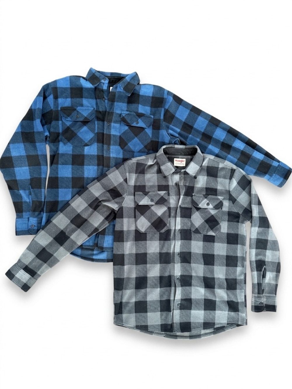 Wrangler Authentics Heavyweight Fleece Shirts | Buffalo Plaid | Men’s Medium